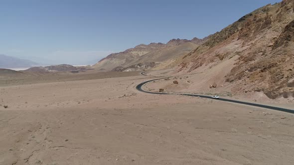 Aerial view in Death Valley alt