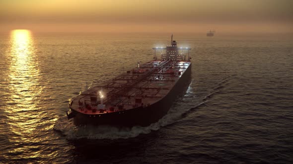 Caravan Of Oil Tankers