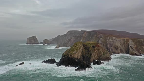 The Amazing Coastline at Port Between Ardara and Glencolumbkille in County Donegal - Ireland alt