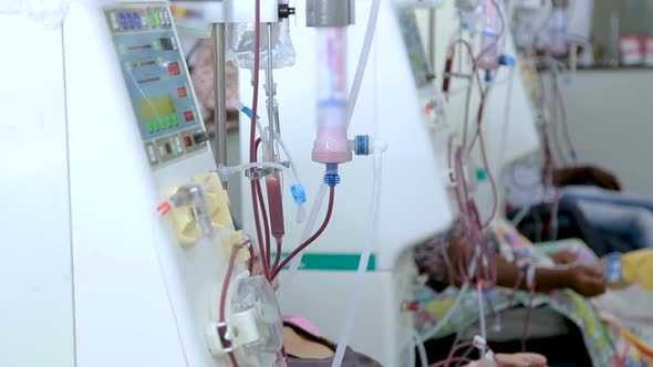 hemodialysis in people on the equipment alt