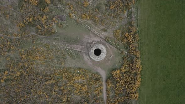 Canon type Ballycorus Leadmines tower at Carrickgollogan park alt