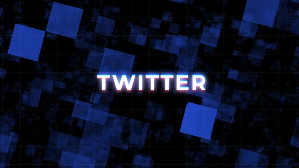 Twitter Text Digital Glitch Background alt