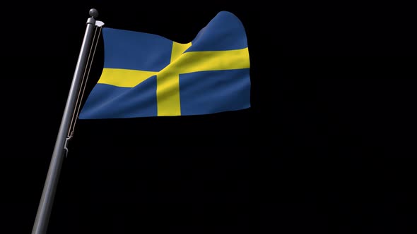 Flag Of Verona City (Italy) With Alpha Channel 4K alt