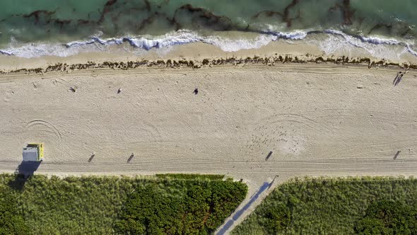 View From Above at Sunny Beach in Miami in USA