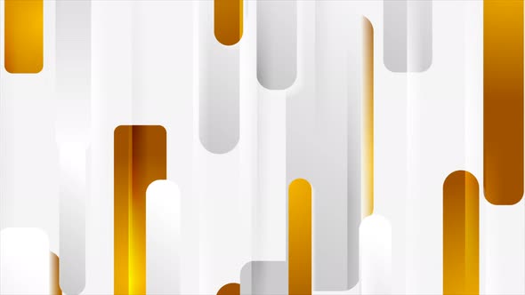 Abstract Grey Orange Hi-Tech Geometric Stripes