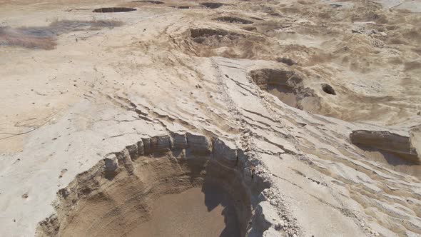 Salt Holes at Desert in The South, Stock Footage | VideoHive