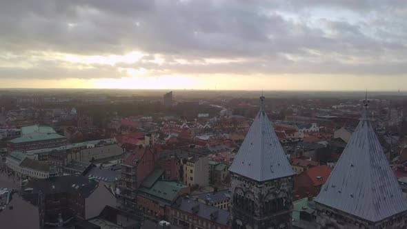Aerial View of Lund City