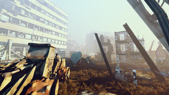 Houses And Infrastructure Of The Destroyed City alt