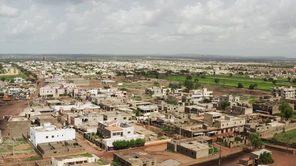 Africa Mali Buildings And Village Aerial View 2