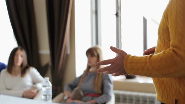 Business training for prospective businessmen. alt