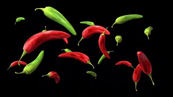 Red And Green Peppers