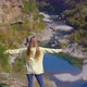 A Handheld Shot of a Young Woman That is Visiting the Moracica River Canyon in Montenegro - VideoHive Item for Sale