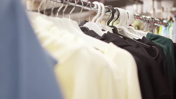 Clothes Hang Sloppy on Store Shelves Different Hangers