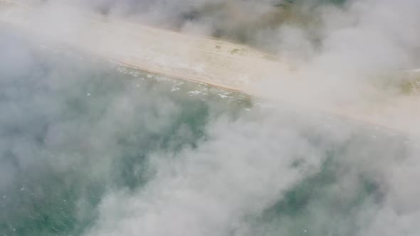 Aerial View of the Beach on the Sand Spit alt