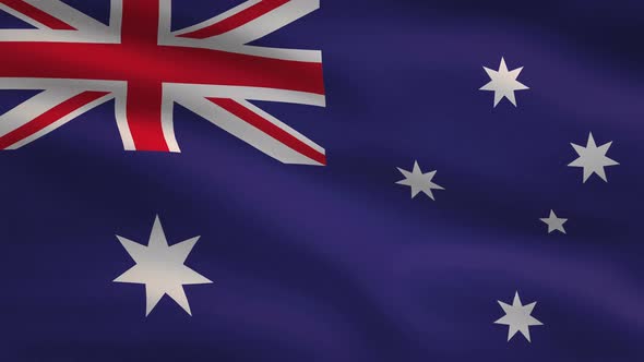Australia Windy Flag Background 4K alt