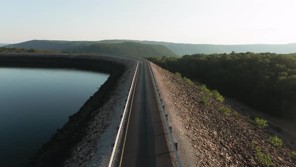 Drone Footage Of Road