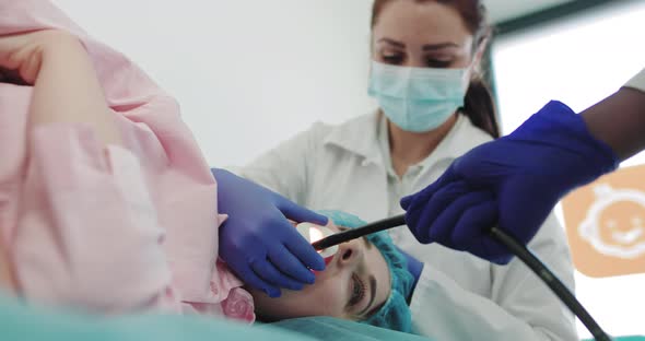 Endoscopic Operation in Hospital alt