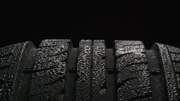 Tire Tread After Rain