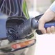Hand plugging in EV car charger or electric vehicle. Cable connect to gas station - VideoHive Item for Sale