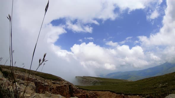 Mountains And Clouds Timelapse