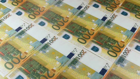 Euro Currency In Print