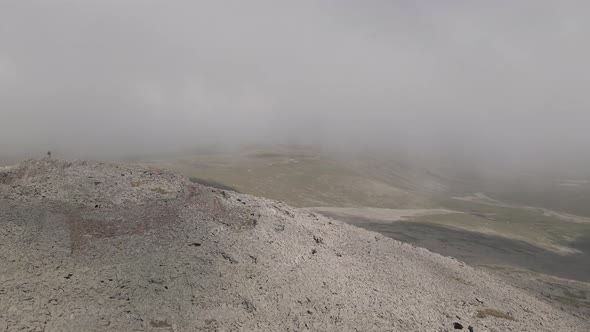 Aerial view of Abuli fortress in Samtskhe-Javakheti, Georgia. alt