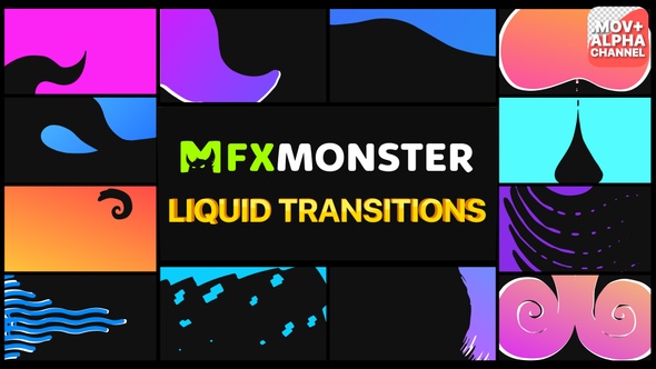 Liquid Transitions Pack | Motion Graphics