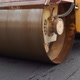A Large Yellow Steamroller Flatten Hot Asphalt. Builds A New Road - VideoHive Item for Sale