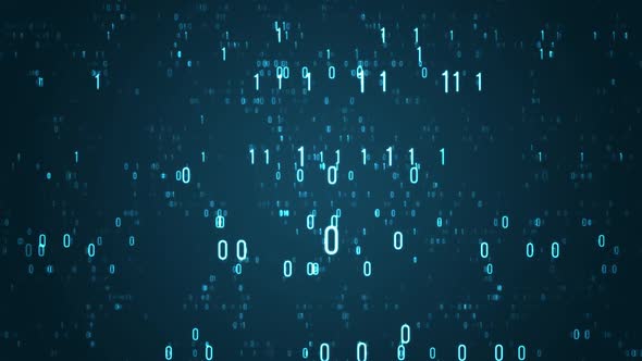 Binary Digits Data Abstract Background