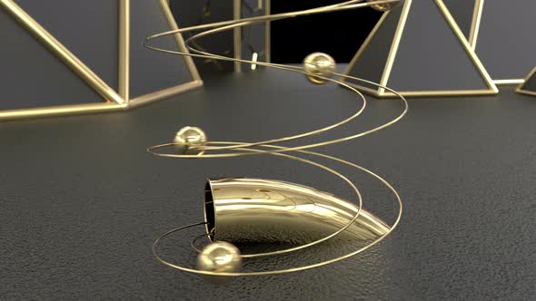 Rolling down balls through a tunnel alt