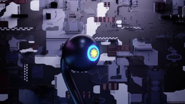 Anxious Jittery Sci-Fi Security Camera Animation