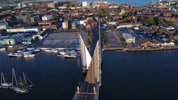 Twin Sails Bridge standing tall closed to traffic alt