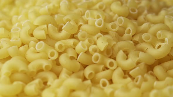 Macaroni Cones Spinning in Closeup on the Plate alt