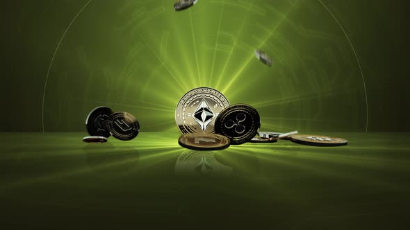 09 - 3 ETHEREUM Cryptocurrency Background 4K alt