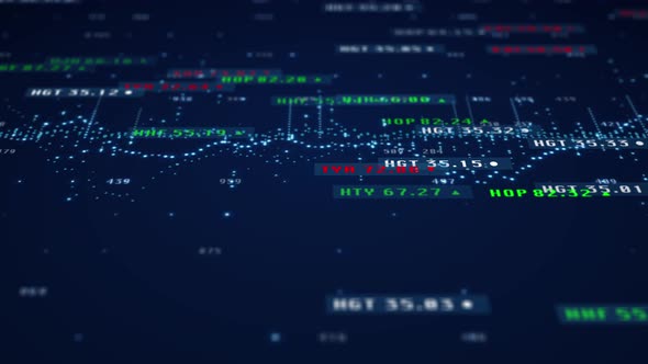 Stock Market Financial Digital Trading Data Perspective Depth Of Field View  alt