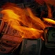 Pile Of Money Burning - VideoHive Item for Sale