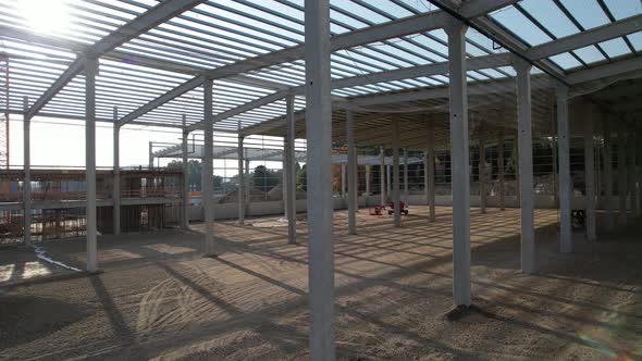 Inside of the Commercial / Industrial Building Construction Site alt