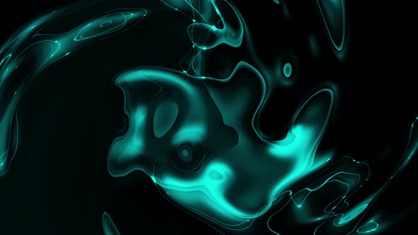 Shiny cyan color glowing liquid abstract animated background. A 231