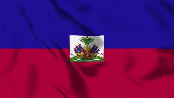 4K Haiti Flag - Loopable