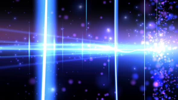 Blue Gituar Sinus Horizon Motion Loop Background