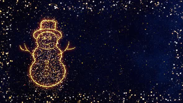 The Festive Glitter With Snowman