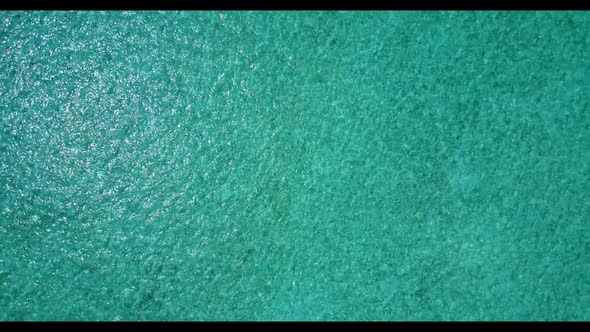 Aerial top view travel of marine shore beach holiday by aqua blue sea and white sand background of a alt