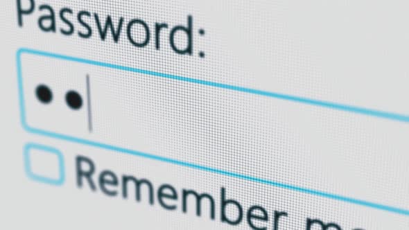 Password Entry. Someone Entering Their Password on a Computer Screen. Log in To Your Account. Typing alt