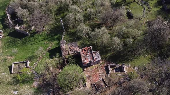 Abandoned Houses Shot With A Drone V2 alt