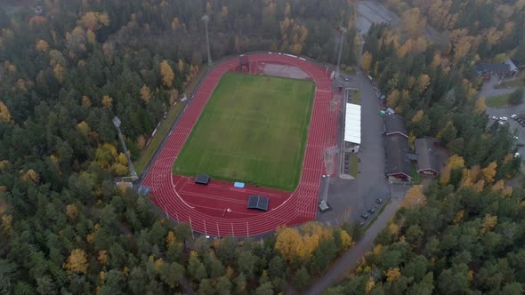 Aerial View of Soccer Field