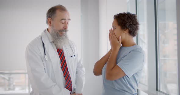 African Woman Starts Crying After Hearing Bad News About Relative Death in Hospital alt