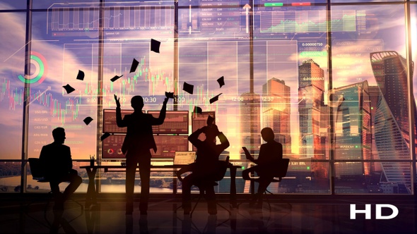 A Team Of Traders At The Moment Of Incredible Success HD alt