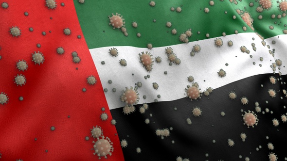 Covid UAE Flag / Corona UAE Flag alt