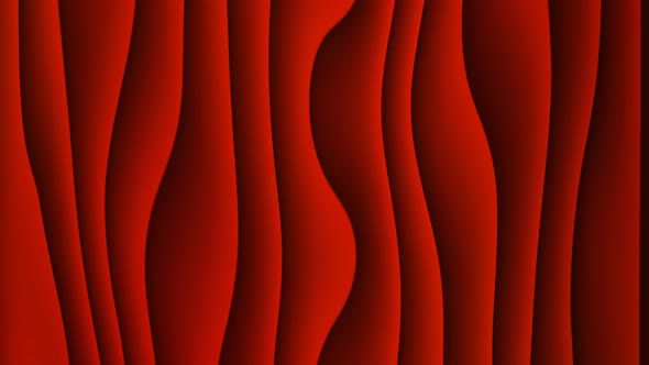 Red Smooth Liquid Waves