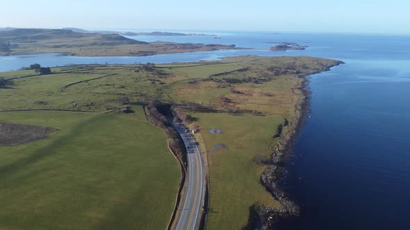 Byfjord tunnel in Stavanger going down 223 meters below sea level - Cars coming up from tunnel going alt